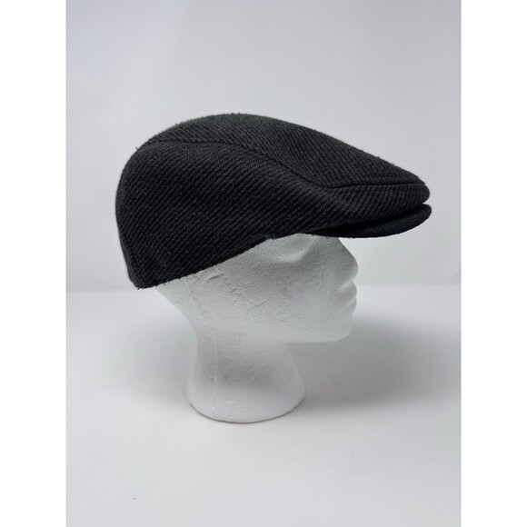 Levi's Men’s Classic Ivy Newsboy Hat S/M Black Knit Flat Cap Cabbie Hat - Picture 1 of 11